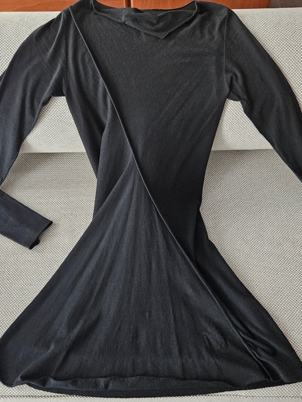 Rick Owens Black Drkshdw Biased Tunic. Small.